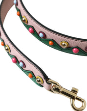 Dolce & Gabbana Pink Leather Handbag Accessory Shoulder Strap