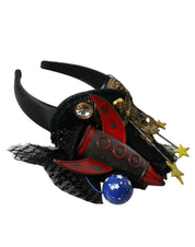 Dolce & Gabbana Multicolor Missile Rocket Crystal Stars Headband Diadem
