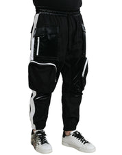 Dolce & Gabbana Black Nylon Cargo Jogger Men Sweatpants Pants