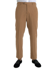 Prada Beige Cashmere Men Straight Fit Dress Pants