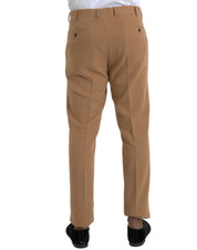 Prada Beige Cashmere Men Straight Fit Dress Pants