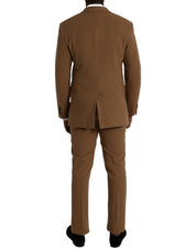 Prada Brown Cashmere 2 Piece Single Breasted Suit