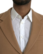 Prada Brown Cashmere 2 Piece Single Breasted Suit