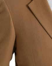 Prada Brown Cashmere 2 Piece Single Breasted Suit