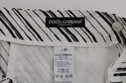 Dolce & Gabbana Elegant Striped Cotton-Linen Shorts