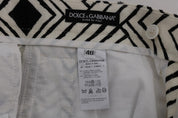 Dolce & Gabbana Chic Striped Casual Shorts - Hemp & Linen Blend