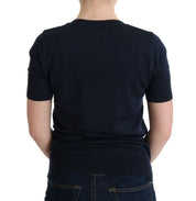 MARGHI LO' Blue 100% Lana Wool Blouse Top