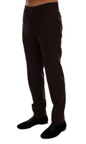 Dolce & Gabbana Elegant Slim Fit Formal Trousers in Purple