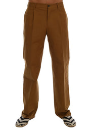 Dolce & Gabbana Elegant Brown Formal Trousers for Men