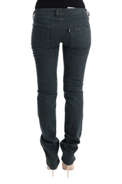 Costume National Gray Cotton Superslim Denim Jeans