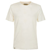 Fred Mello Elevated White Linen-Cotton Blend Tee