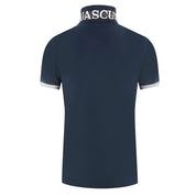 Aquascutum Elegant Cotton Polo with Contrast Logo Emblem