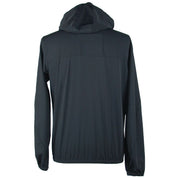 Emilio Romanelli Sleek Hooded Full Zip Jacket in Black