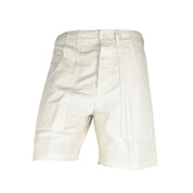 Don The Fuller White Cotton Men's Bermuda Short