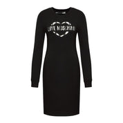 Love Moschino Chic Cotton Blend Logo Dress