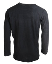 Dsquared² Black Cotton Linen Long Sleeves Pullover Sweater