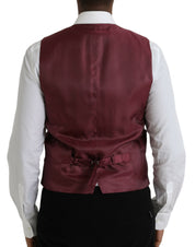 Dolce & Gabbana Multicolor Galaxy Silk Waistcoat Formal Vest