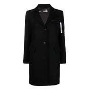 Love Moschino Black Wool Women Coat