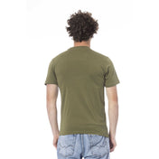 Cavalli Class "Green Cotton Men T-Shirt"