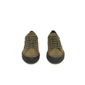 Cerruti 1881 Green Cowhide Men Sneaker