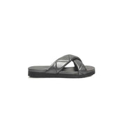 Cerruti 1881 Gray Lambskin Women Sandal