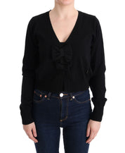 MARGHI LO' Black Wool Blouse Sweater
