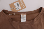 John Galliano Brown Cotton Studded Sweater