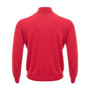 Gran Sasso Elegant Crimson Wool T-Shirt for Men