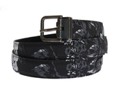 Dolce & Gabbana Elegant Floral Patterned Men's Luxury Belt