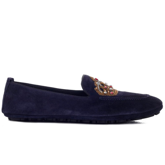 Blue Leather Di Calfskin Loafer