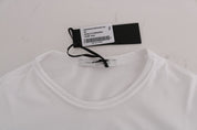 Daniele Alessandrini Elegant White Crew-Neck Cotton T-Shirt