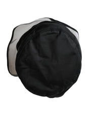 Dolce & Gabbana Black Polyester Plastic Bucket Hat Men