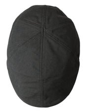 Dolce & Gabbana Dark Gray Nylon Cloth Newsboy Hat Men