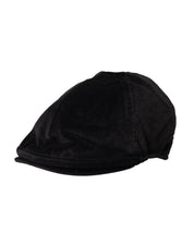 Dolce & Gabbana Black Crown Cotton Newsboy Hat Men