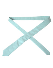 Dolce & Gabbana Mint Green Cotton Adjustable Tie Men