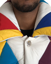 Dolce & Gabbana Multicolor Windbreaker Puffer Jacket Men