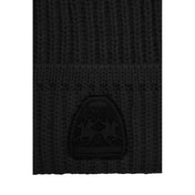 La Martina Black Acrylic Men Beanie