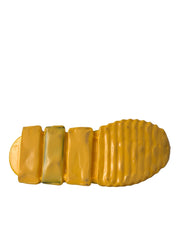 Dolce & Gabbana Yellow Sorrento Slip On Sneakers Women Shoes