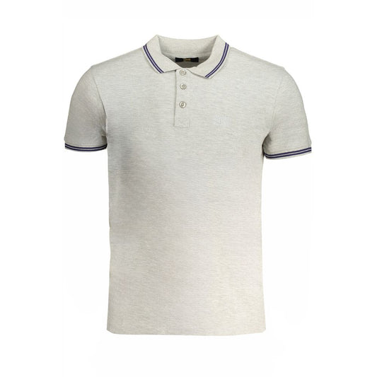 Gray Cotton Polo Shirt