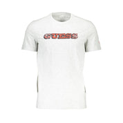 Guess Jeans Gray Cotton Men T-Shirt