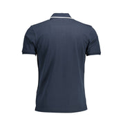 La Martina Blue Cotton Men Polo