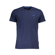 La Martina Blue Cotton Men T-Shirt