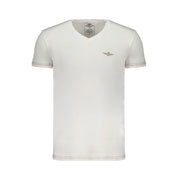 Aeronautica Militare White Cotton T-Shirt