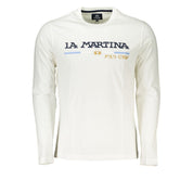 La Martina Chic Crew Neck Embroidered White Tee