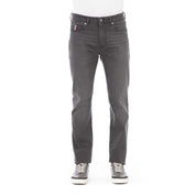 Baldinini Trend Gray Cotton Men Jeans