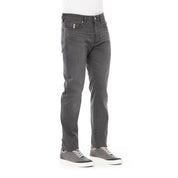 Baldinini Trend Gray Cotton Men Jeans