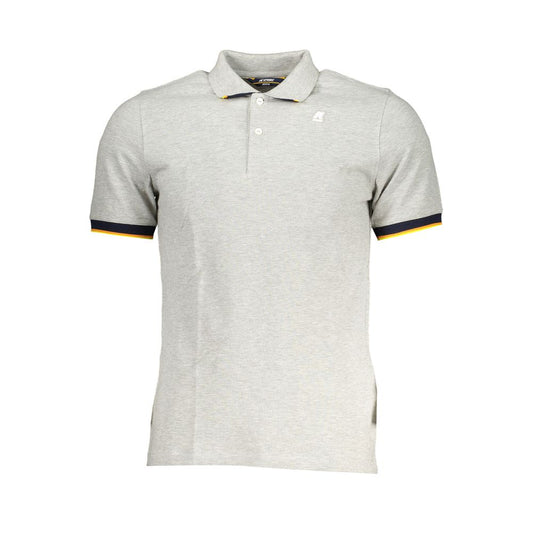 Gray Cotton Polo Shirt