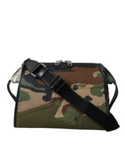 Dolce & Gabbana Multicolor Camouflage Patchwork Crossbody Bag