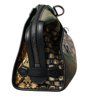 Dolce & Gabbana Multicolor Camouflage Patchwork Crossbody Bag