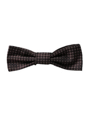 Dolce & Gabbana Brown Fantasy Silk Adjustable Neck Men Papillon Bow Tie